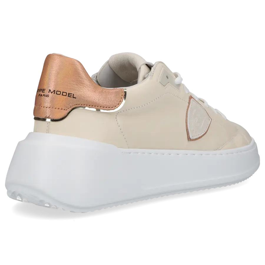 Philippe Model - Sneaker low TRES TEMPLE Kalbsleder - beige