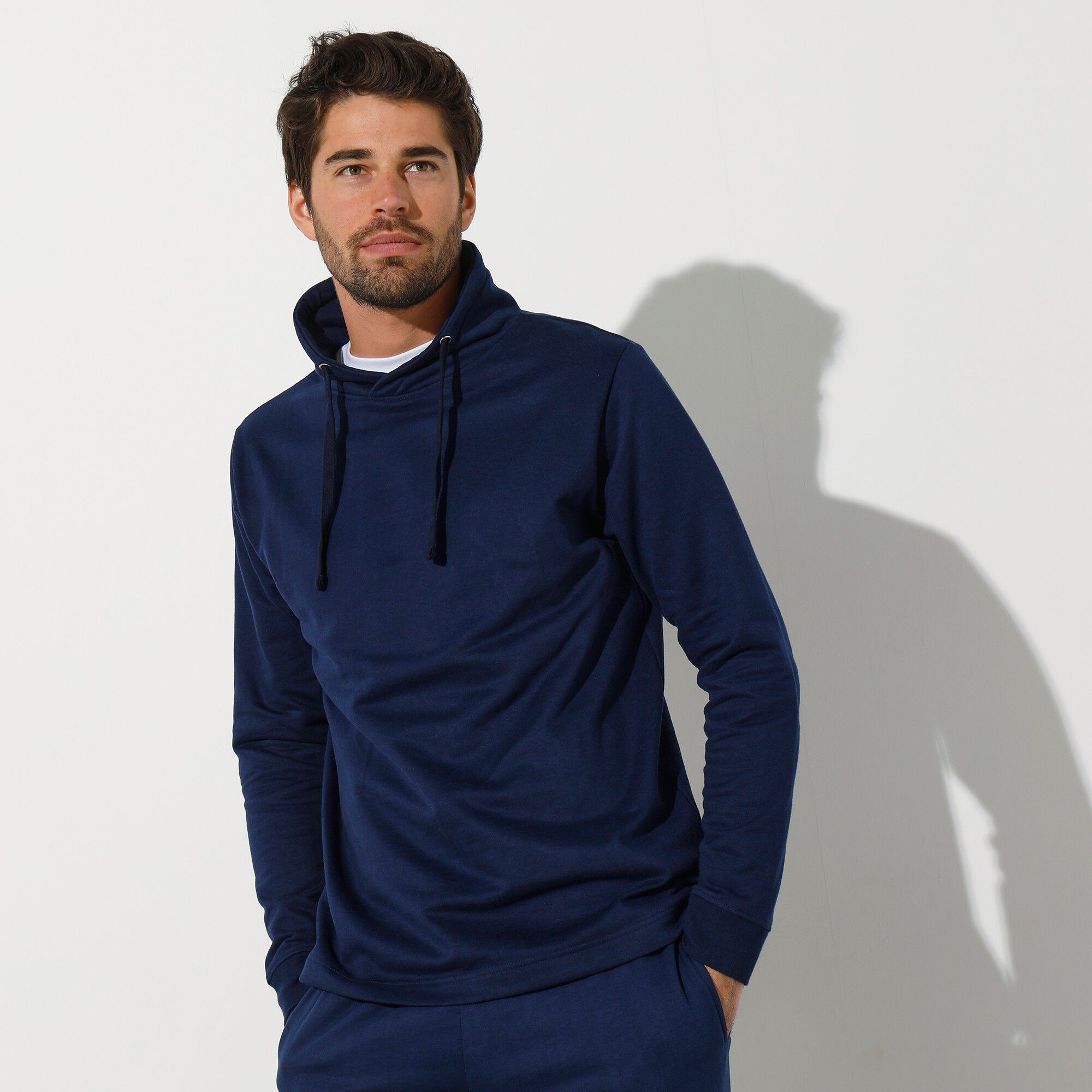 Sweat molleton col montant croisé