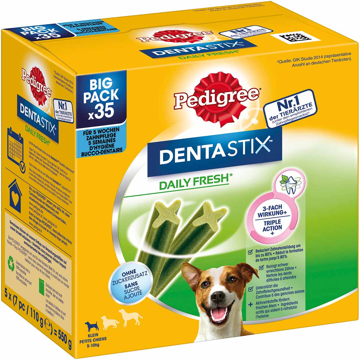 Pedigree DentaStix Daily Fresh für Kleine Hunde bei ZooRoyal
