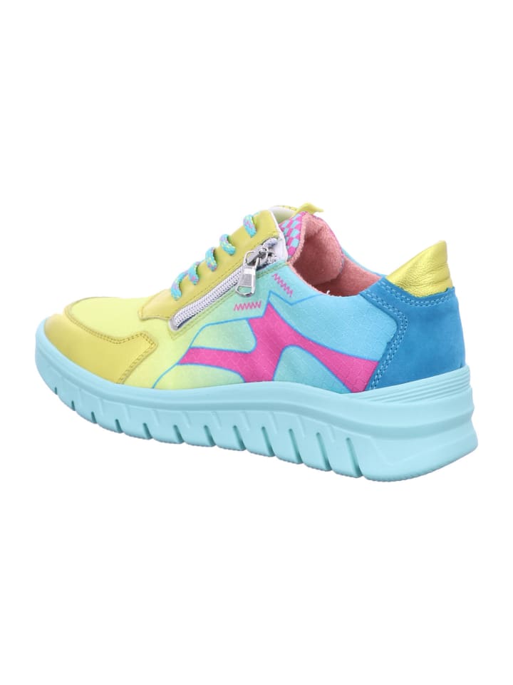 WALDLÄUFER Damen- Schnürschuhe CHICAGO JUMP VELOUR-HYDRO in Gelb günstig kaufen