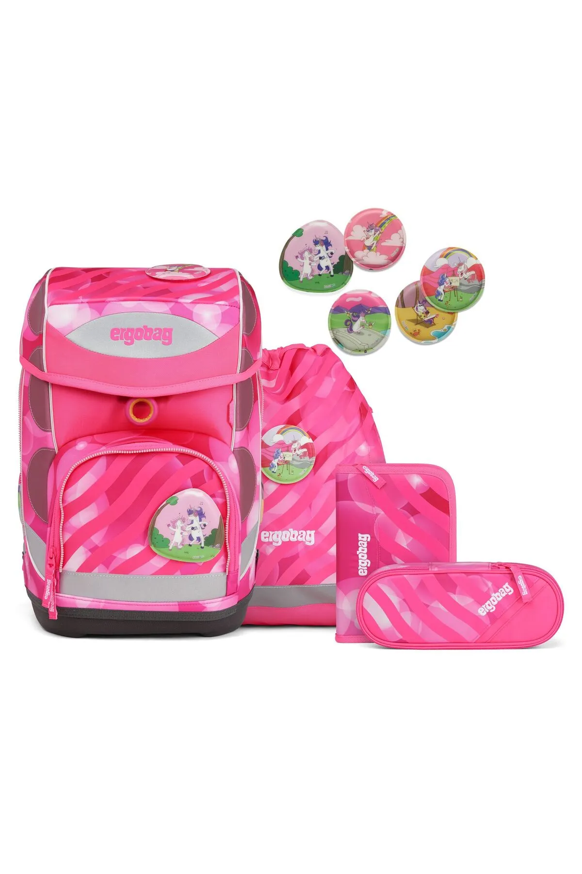 Ergobag  Cubo Schulranzen-Set 5tlg. inkl. Klettie-Set
