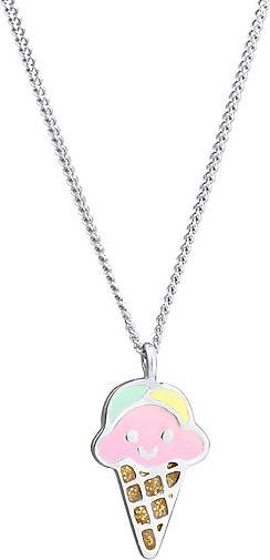 Elli Halskette Kinder Eis Sweet Emaille 925 Silber