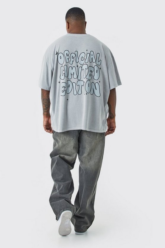 Plus Oversize T-Shirt mit Print