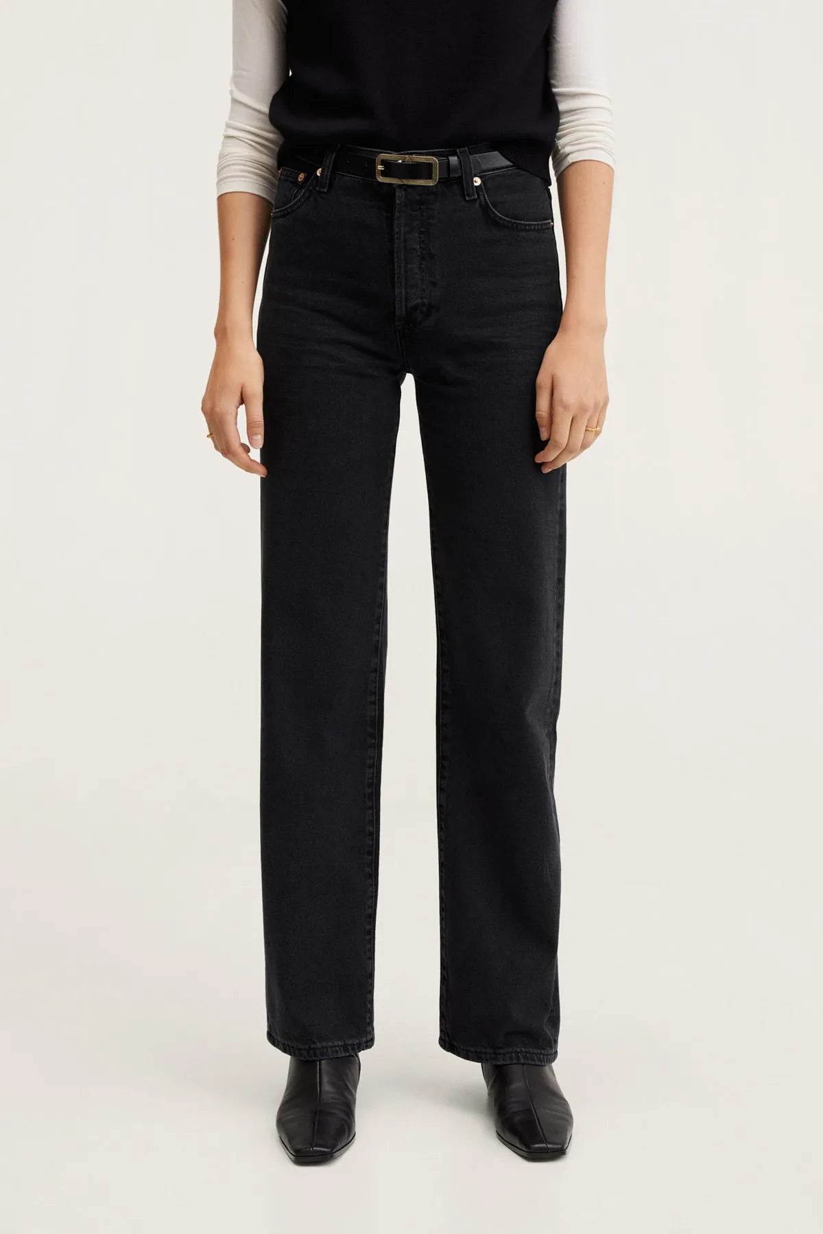 MANGO  27011118 Damen / Mädchen Schwarzer Denim