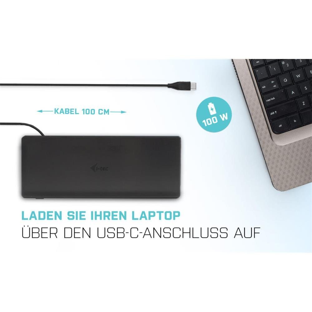I-TEC Laptop-Dockingstation USB-C/Thunderbolt Triple Display Docking Station + Power Delivery 100W