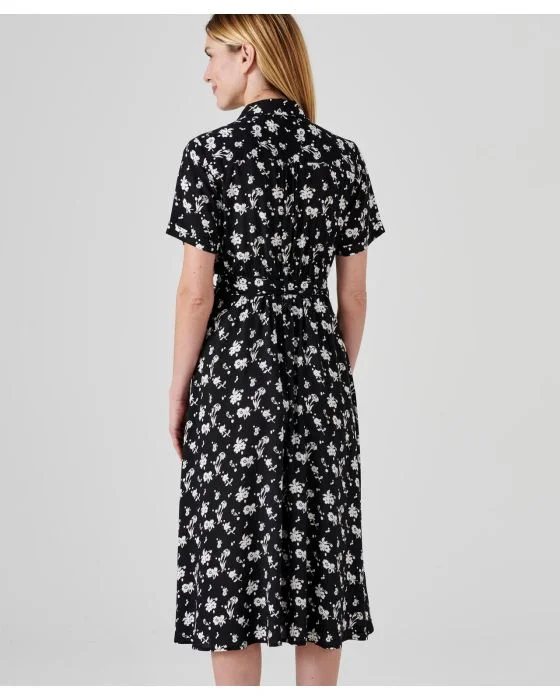 Robe-chemise pure viscose imprimée