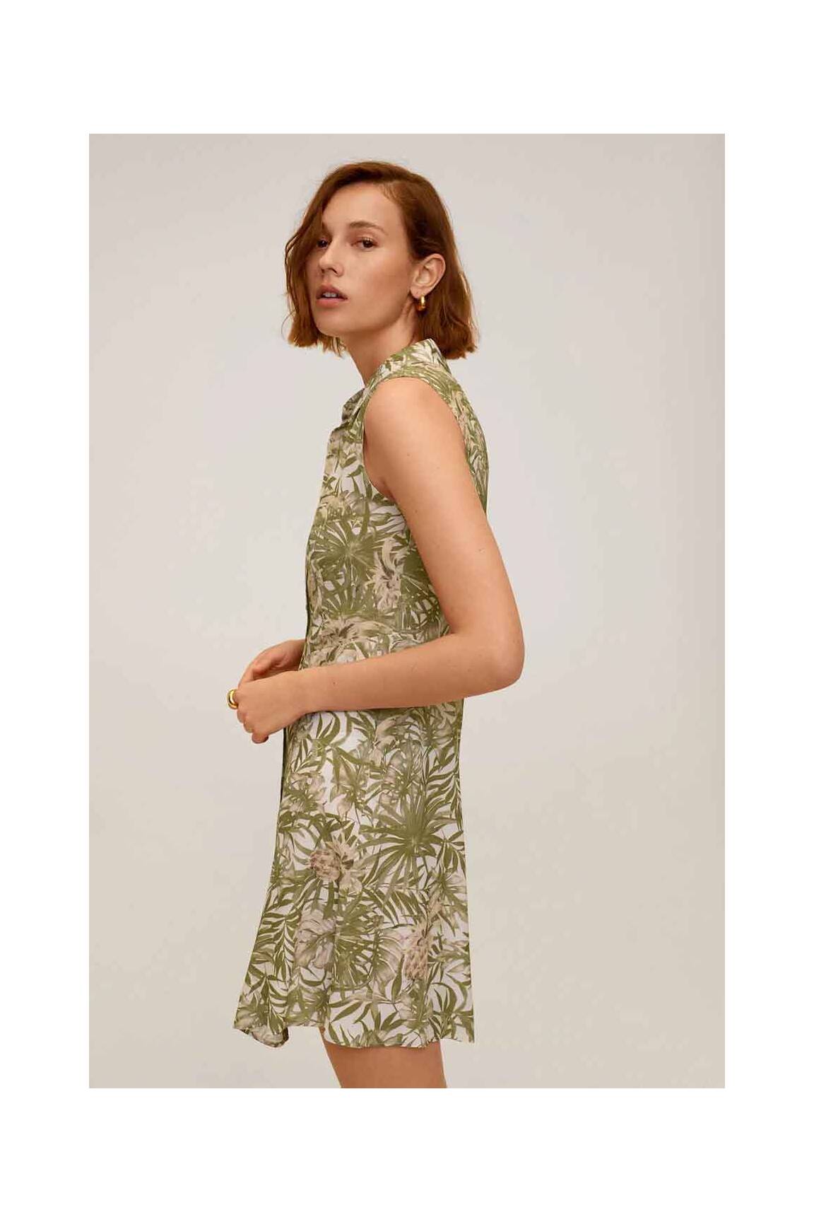 Mango Ensembles Robe Femme couleur vert