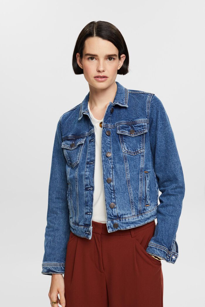 Jeansjacke in schmaler Passform