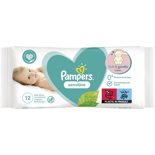 PAMPERS Feuchte Baby-Pflegetücher Sensitive  52 St  Tücher