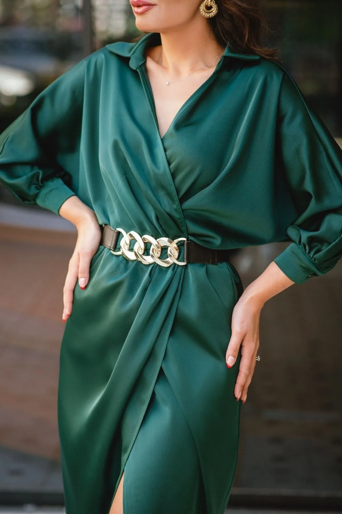 Moda Mix Avcılar  Kleid - Grün - A-Linie