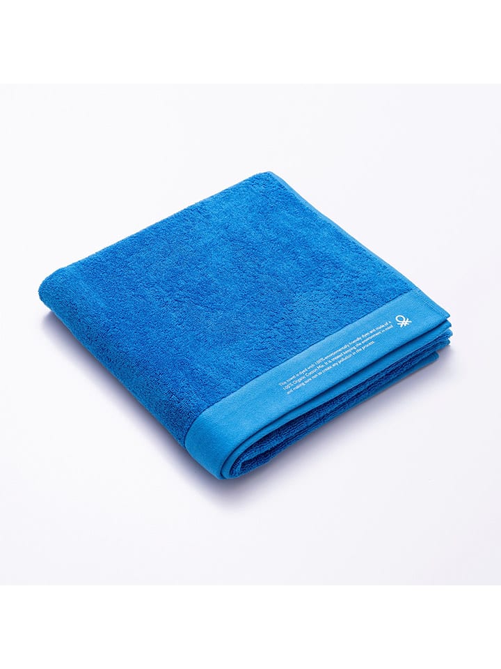 Benetton 2tlg. Frottier-Set in Blau günstig kaufen onesize