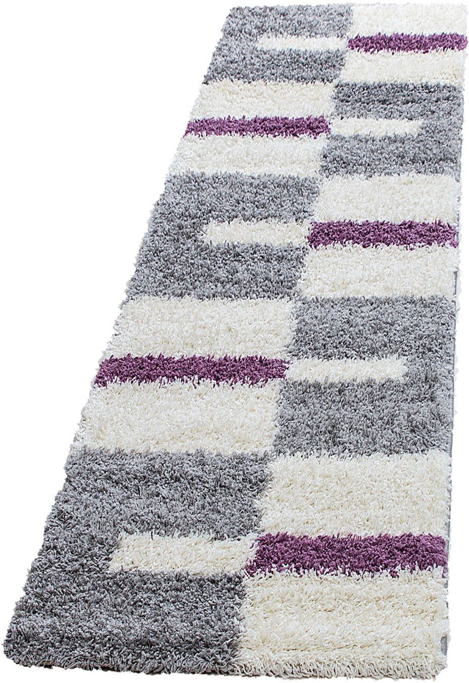Hochflor-Läufer Gala Shaggy 2505, Ayyildiz Teppiche, rechteckig, Höhe: 30 mm, 80cm x 250cm (BxL)