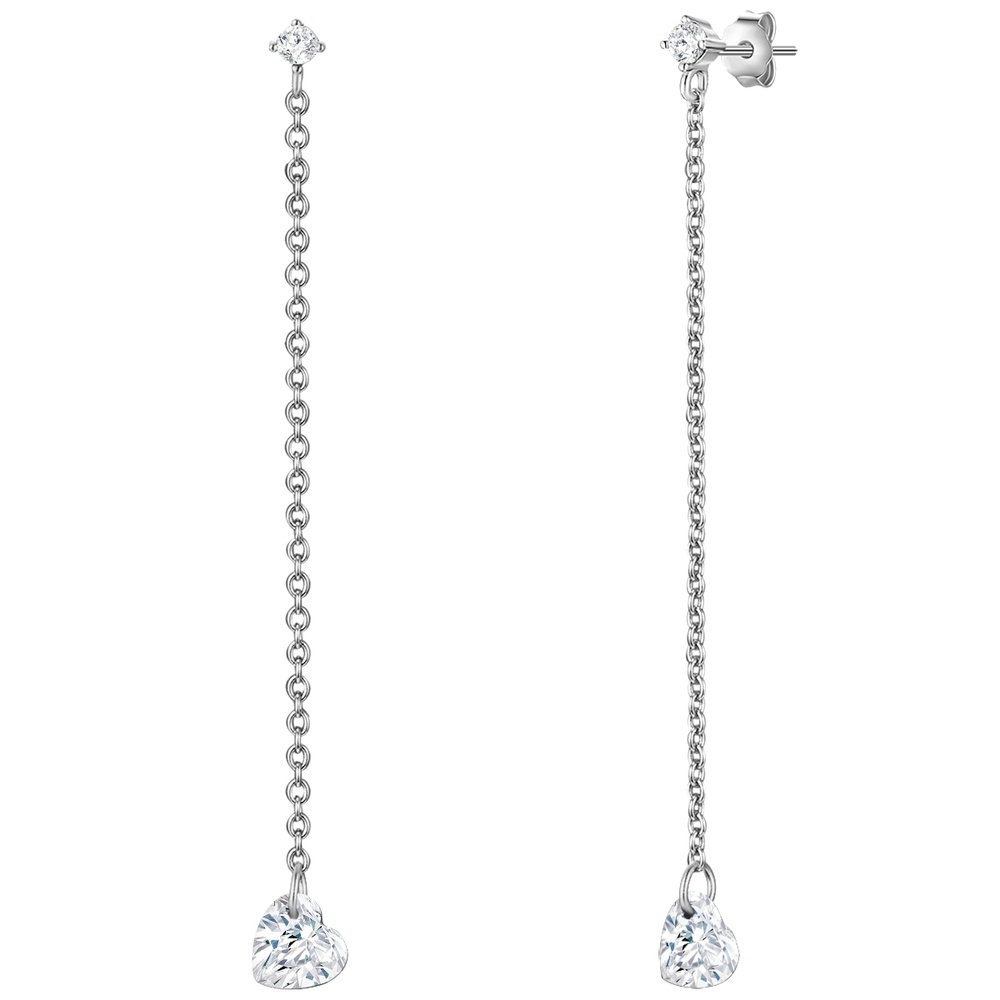 Glanzstücke München Boucles doreilles Coeur Argent sterling Topaze en Argent Boucles d'oreilles