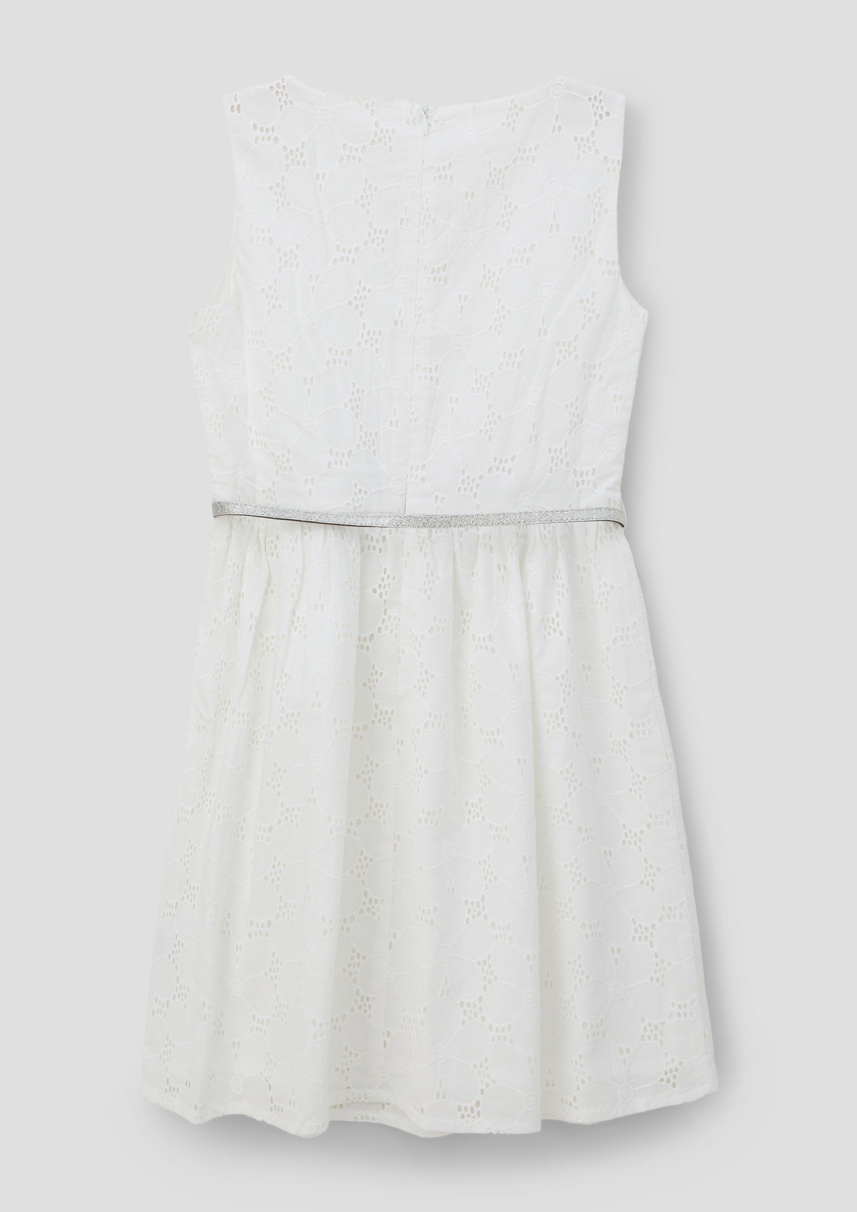 Kleid mit Broderie Anglaise  2140234-0100