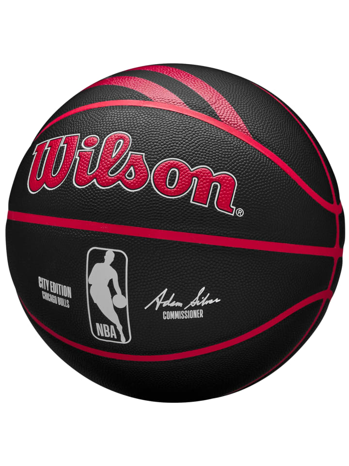 Wilson Wilson NBA Team City Collector Chicago Bulls In/Out Ball in Schwarz günstig kaufen 7