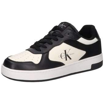 Calvin Klein Basket Cupsole Low Lace Cor in schwarz