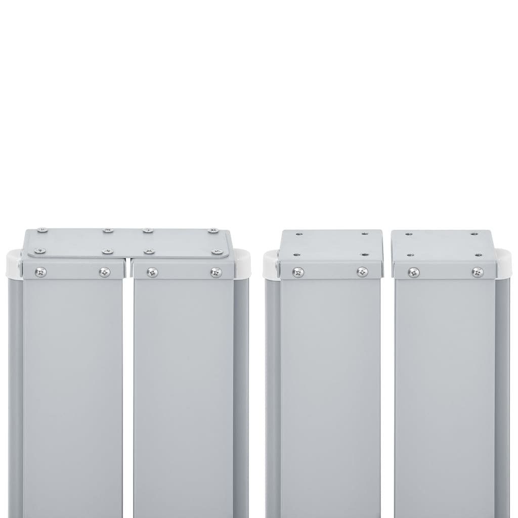 vidaXL Balkonsichtschutz Seitenmarkise Ausziehbar Braun 117x600 cm