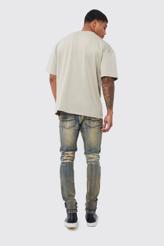 Getönte Skinny Stretch Jeans