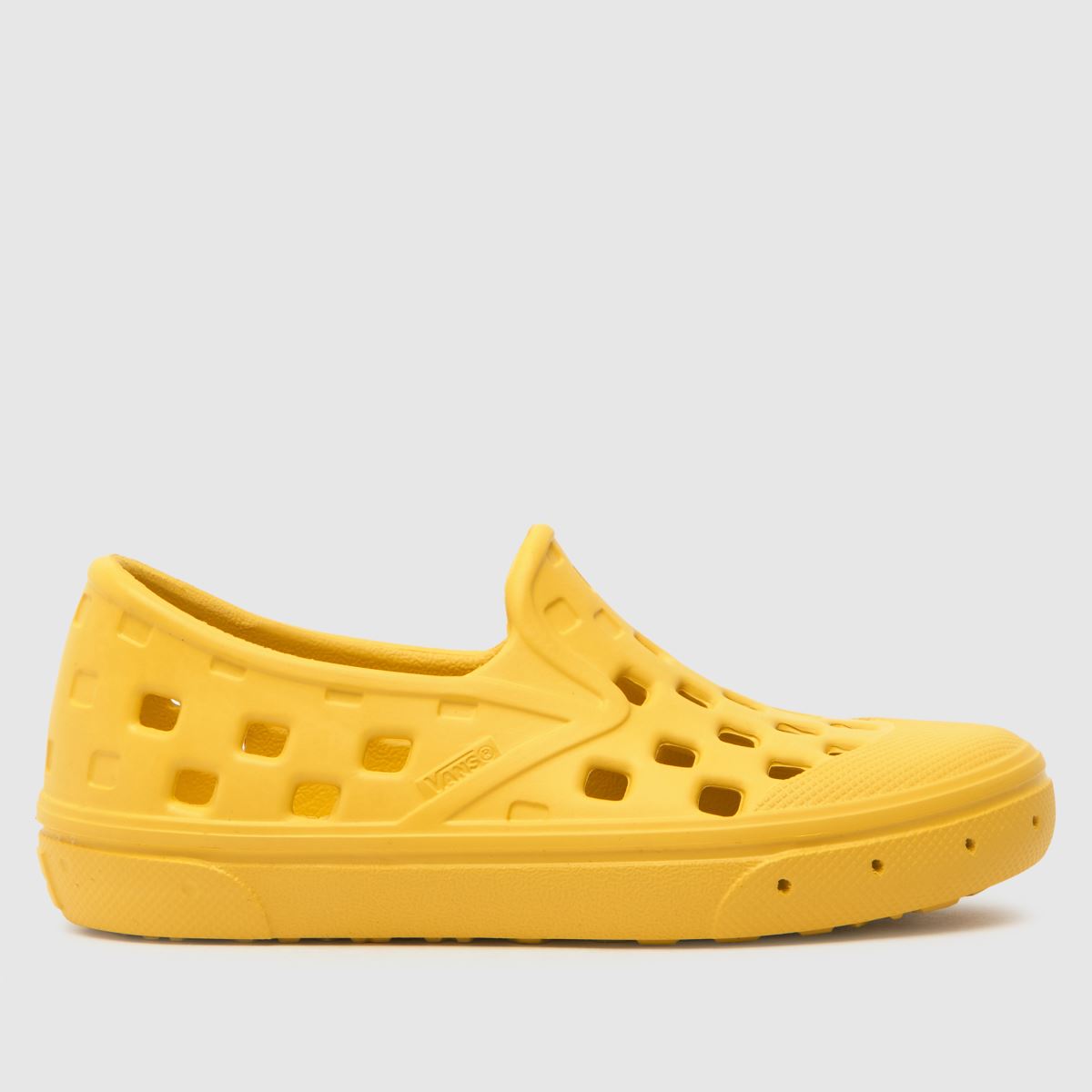 Vans gula slip-on trk sandaler för småbarn
