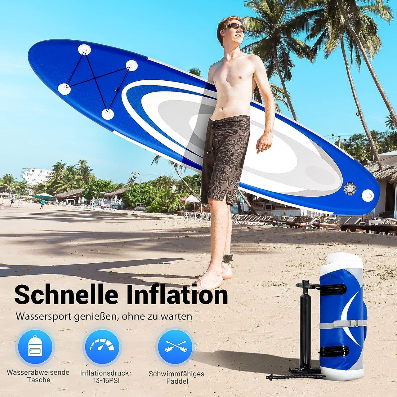 Costway 305 x 76 x 15cm Stand Up Paddling Board