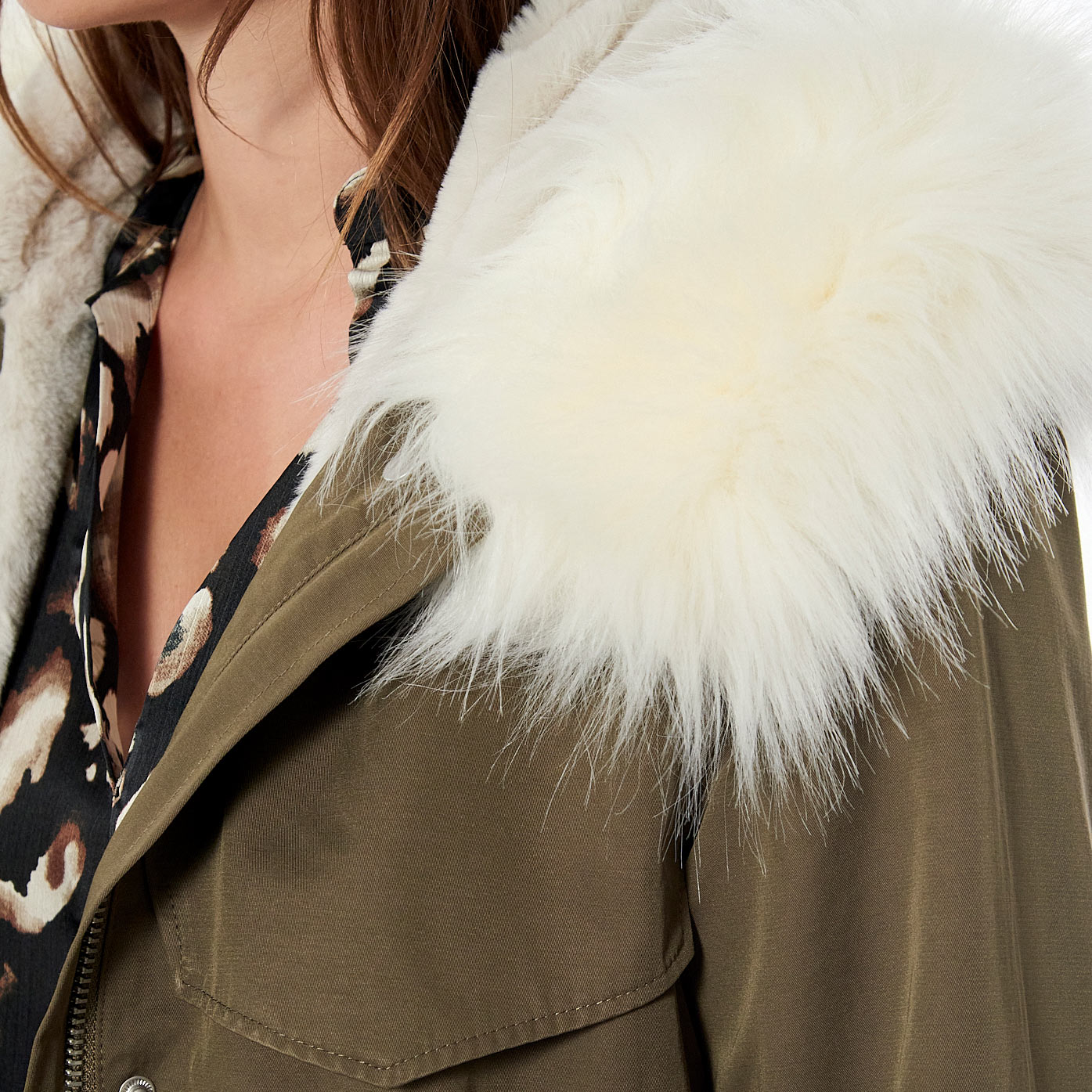 DORIS  Parka kaki Femme