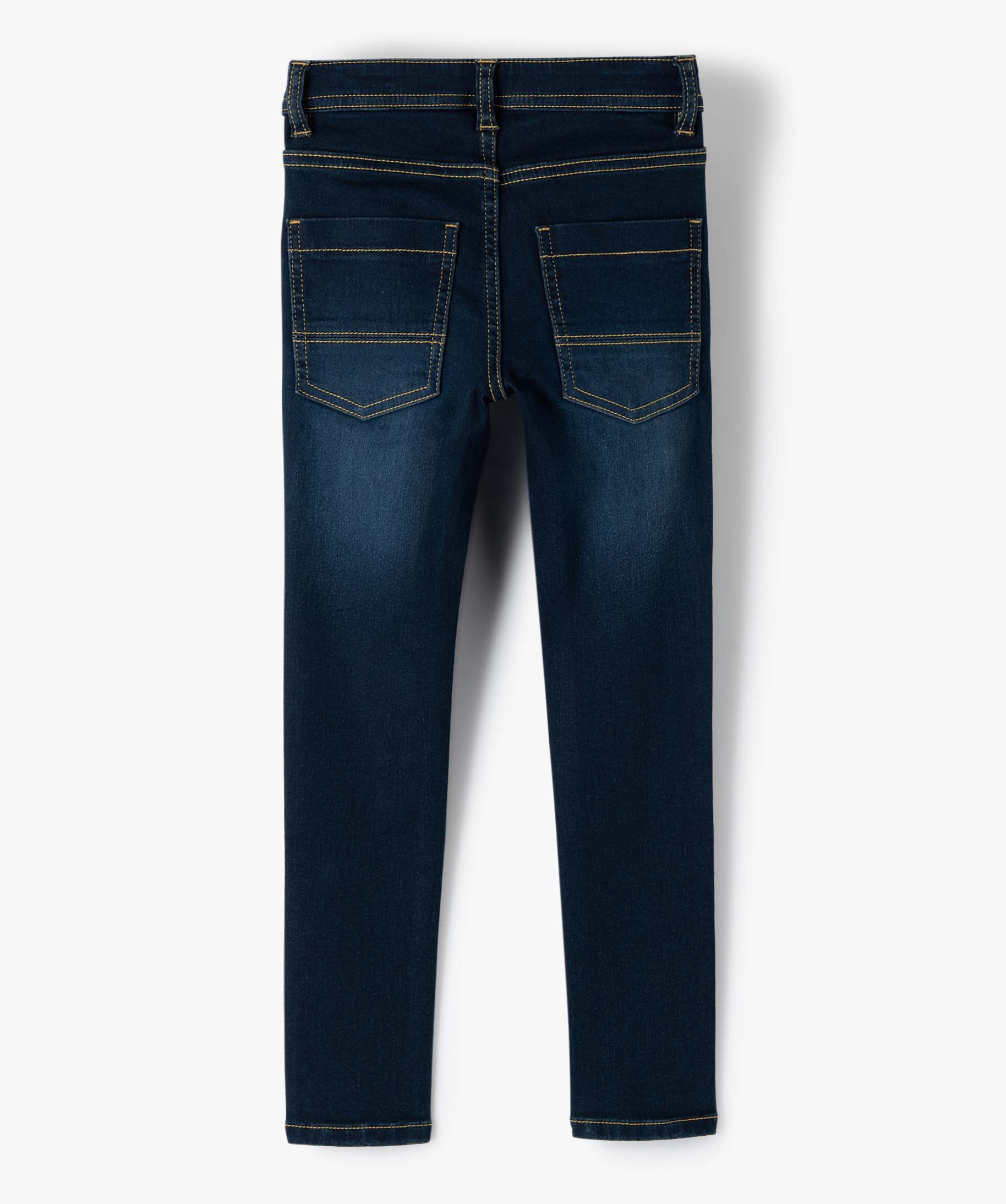 Jean Garçon coupe Ultra Skinny extensible blue black | GEMO