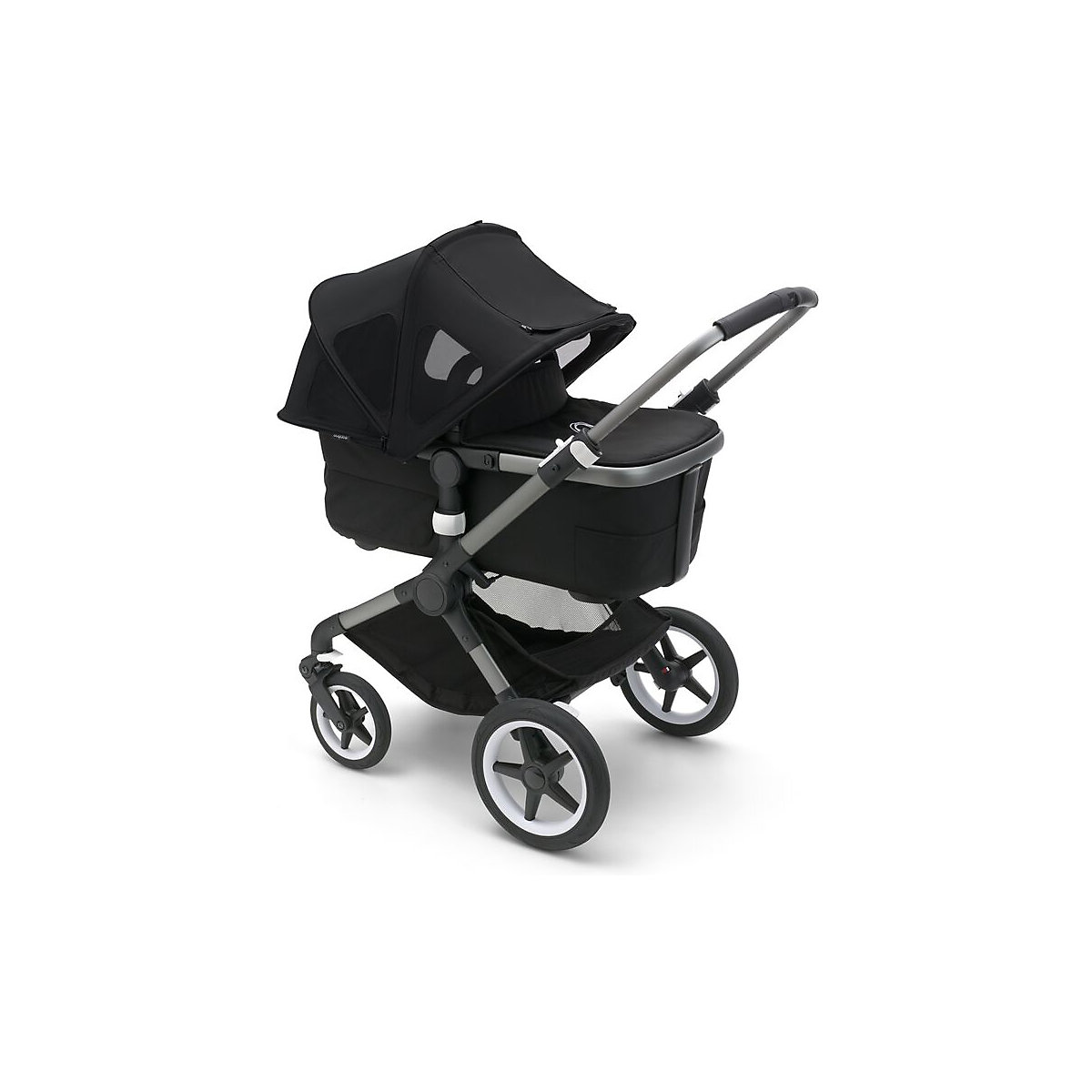 Bugaboo Fox/Cameleon3/Lynx Sonnendach mit Lüftungsfenstern Mitternachtsschwarz