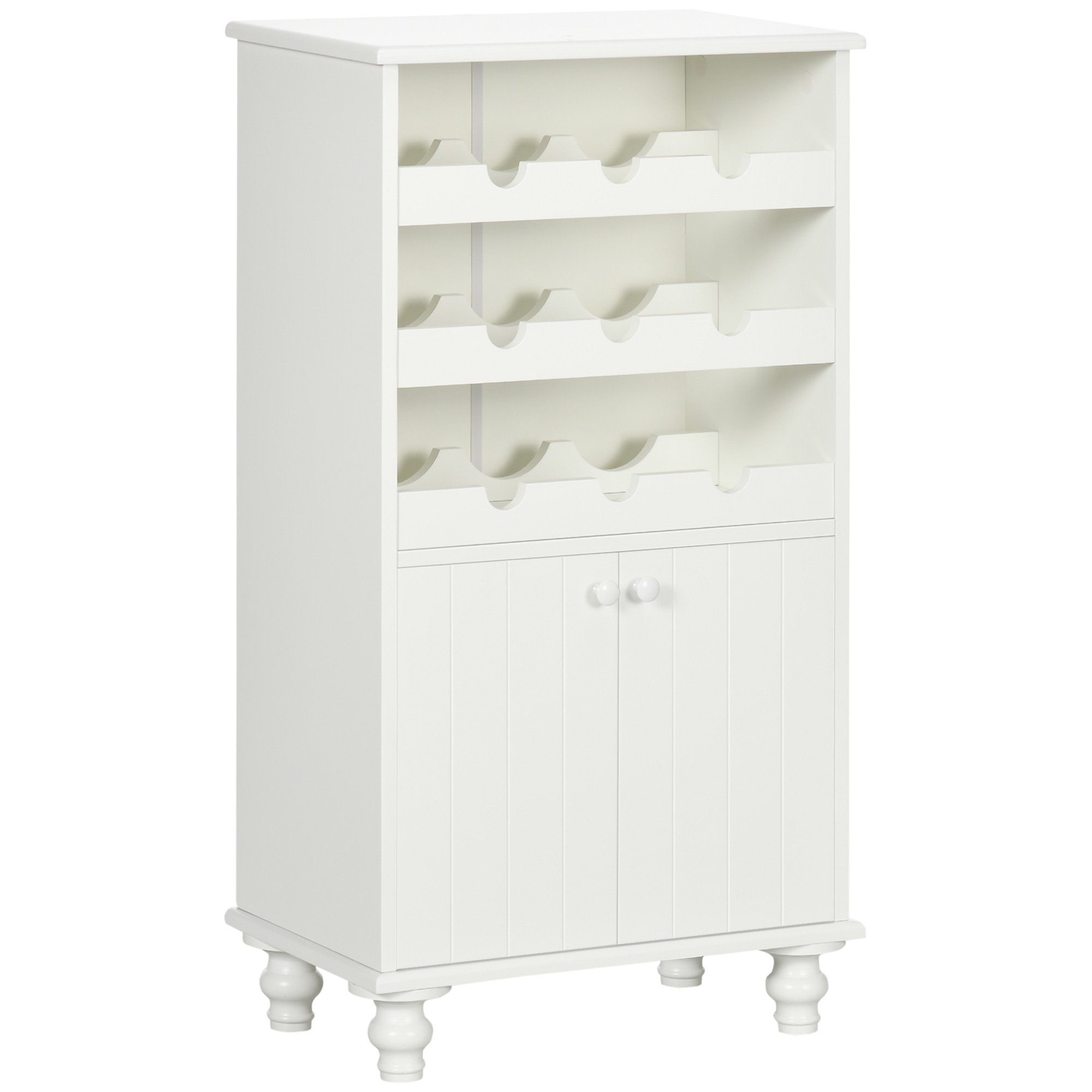 HOMCOM Weinregal Weinschrank, Weinregal 1-tlg., BxLxH: 30x50x90 cm