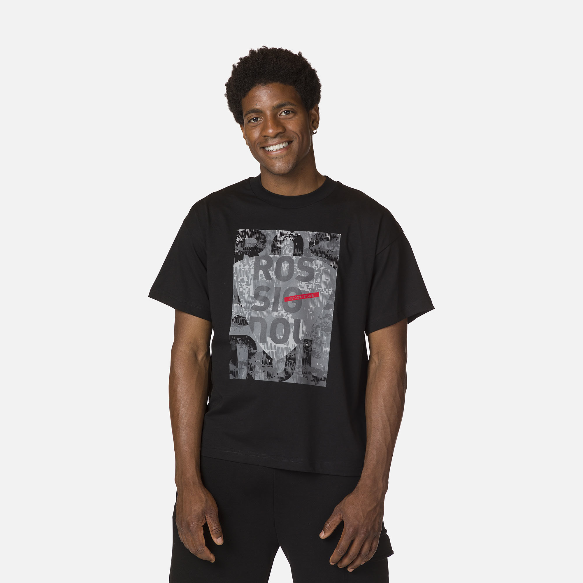 T-shirt confortable en coton à imprimé homme