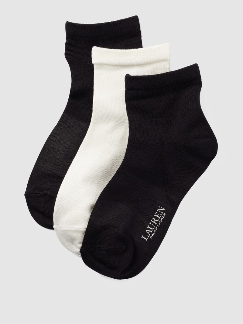 Füßlinge mit Stretch-Anteil im 5er-Pack in schwarz