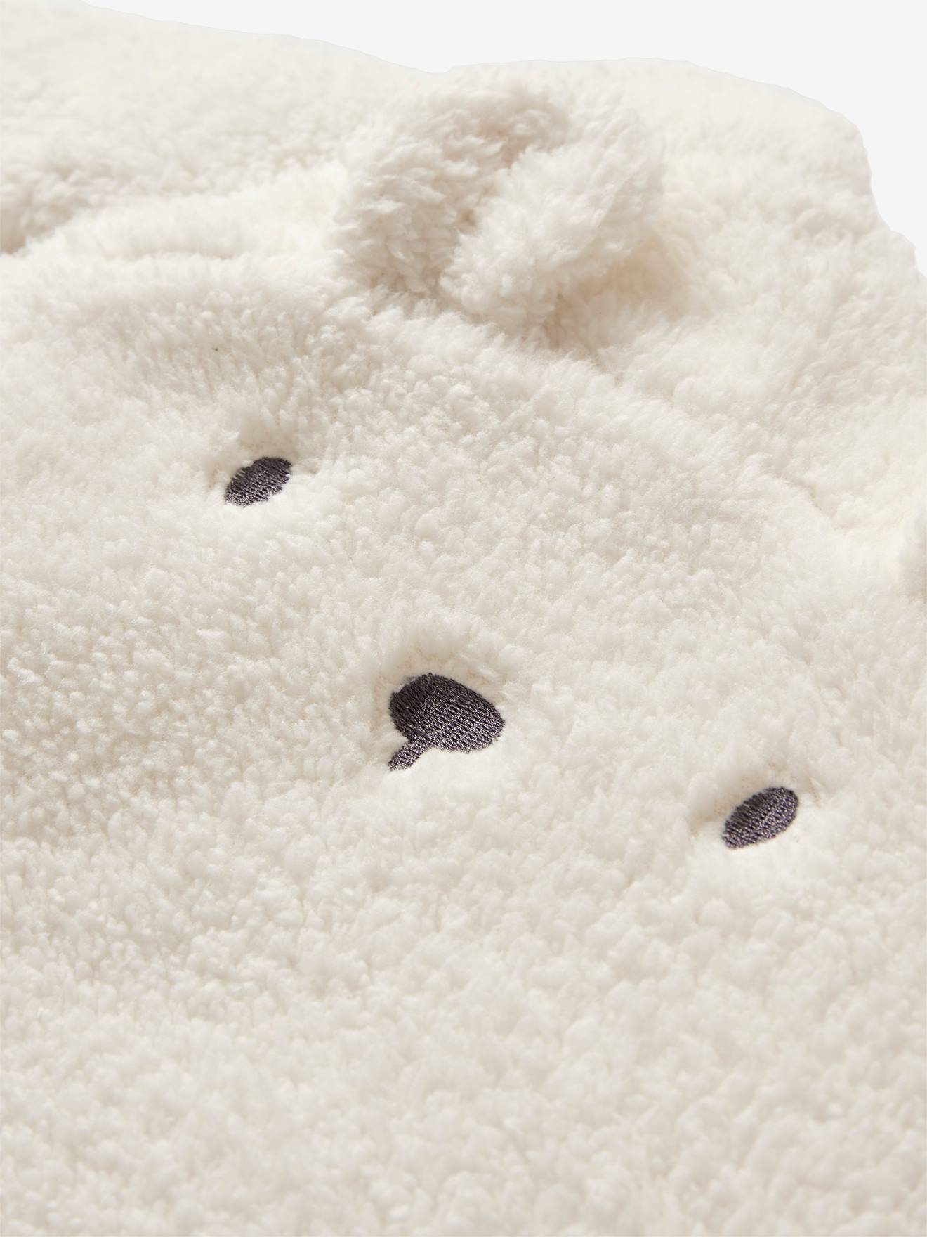 Vertbaudet Baby Winterschlafsack GRÜNER WALD, Ärmel abnehmbar Oeko Tex - braun/bär