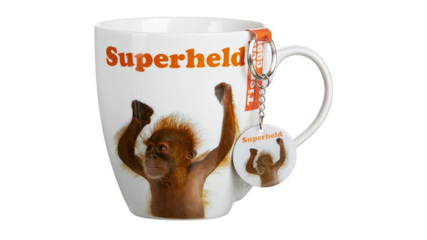 Ritzenhoff & Breker Kaffeebecher mit Schlüsselanhänger Superheld
