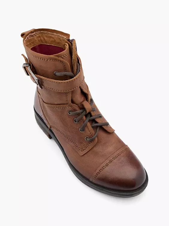 5th Avenue Leder Schnürstiefelette