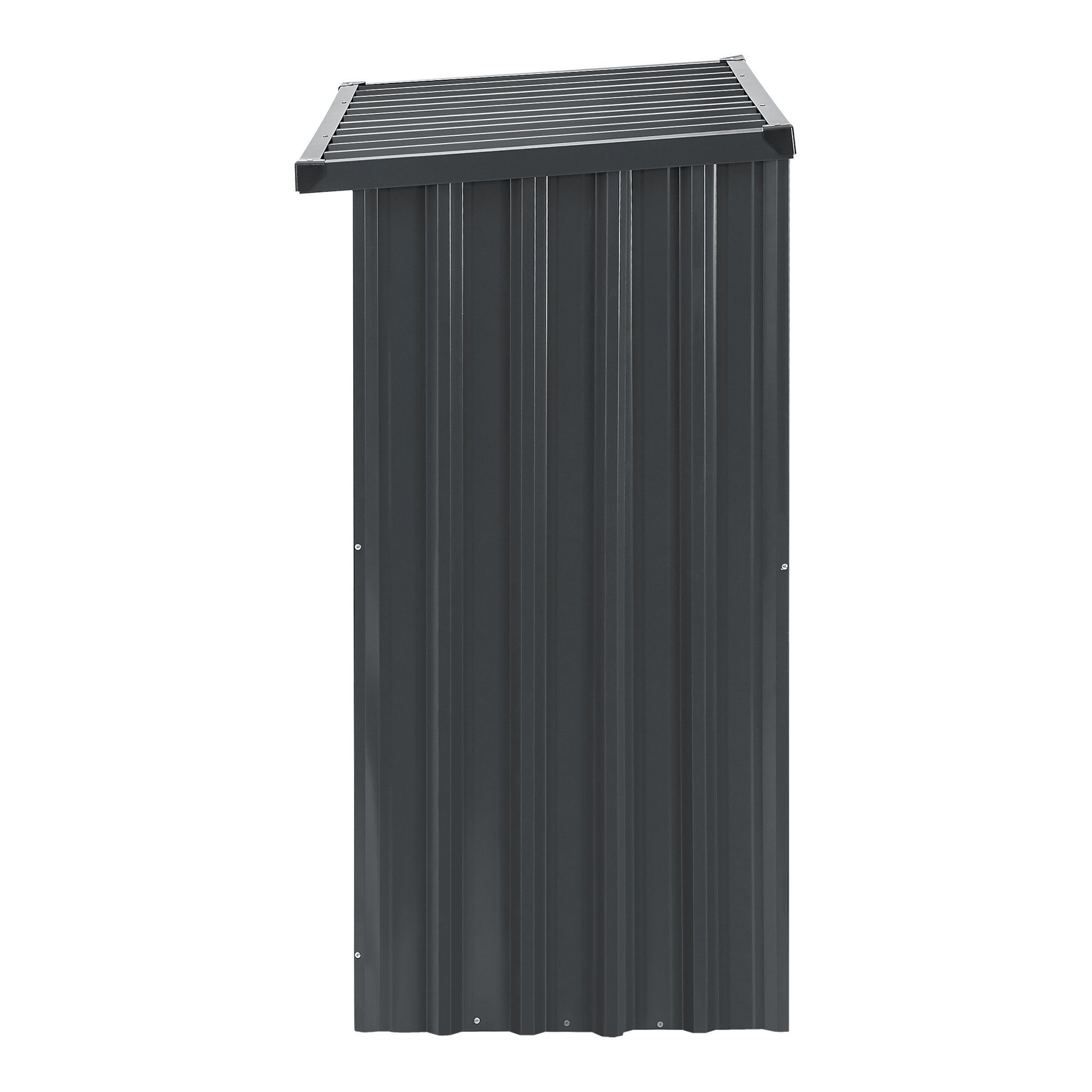casa.pro Kaminholzregal, BxTxH:156x80x152 cm, Kalmar Brennholzunterstand aus Stahl Anthrazit
