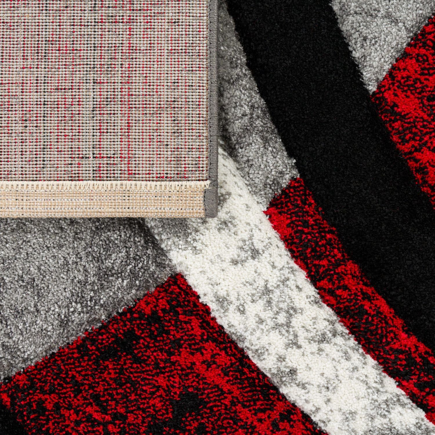 Teppich Wohnzimmer Teppich Kurzflor Wohnzimmerteppich Abstraktes Design, TT Home, rechteckig, Höhe: 16 mm