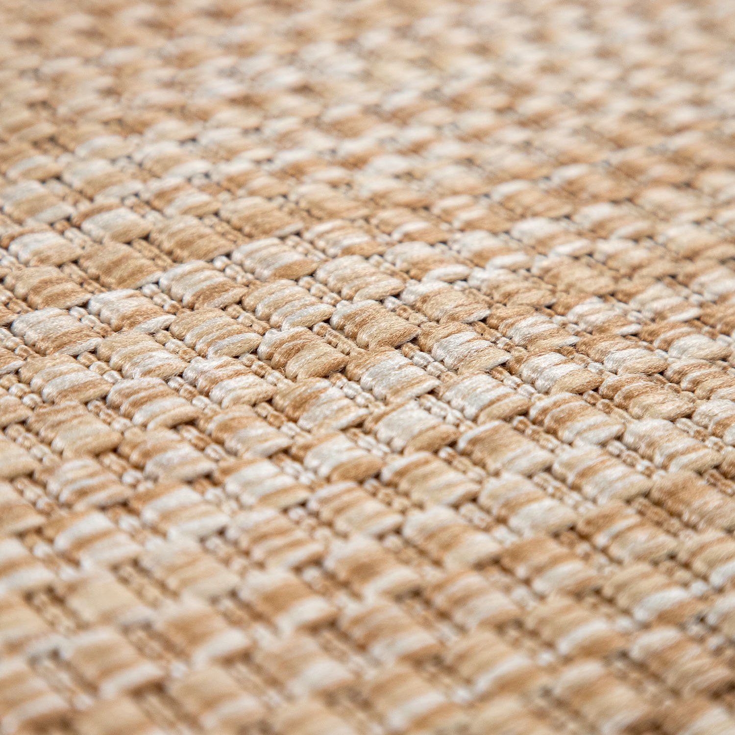 Läufer Venedig, Home affaire, rechteckig, Höhe: 5 mm, lachgewebe, Sisal-Optik, meliert, UV-beständig, Outdoor geeignet