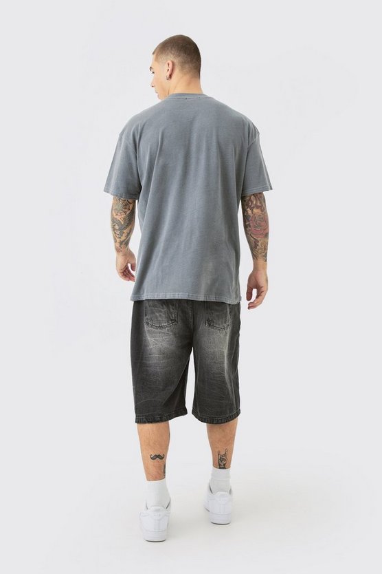 Oversize T-Shirt mit Official Totenkopf-Print