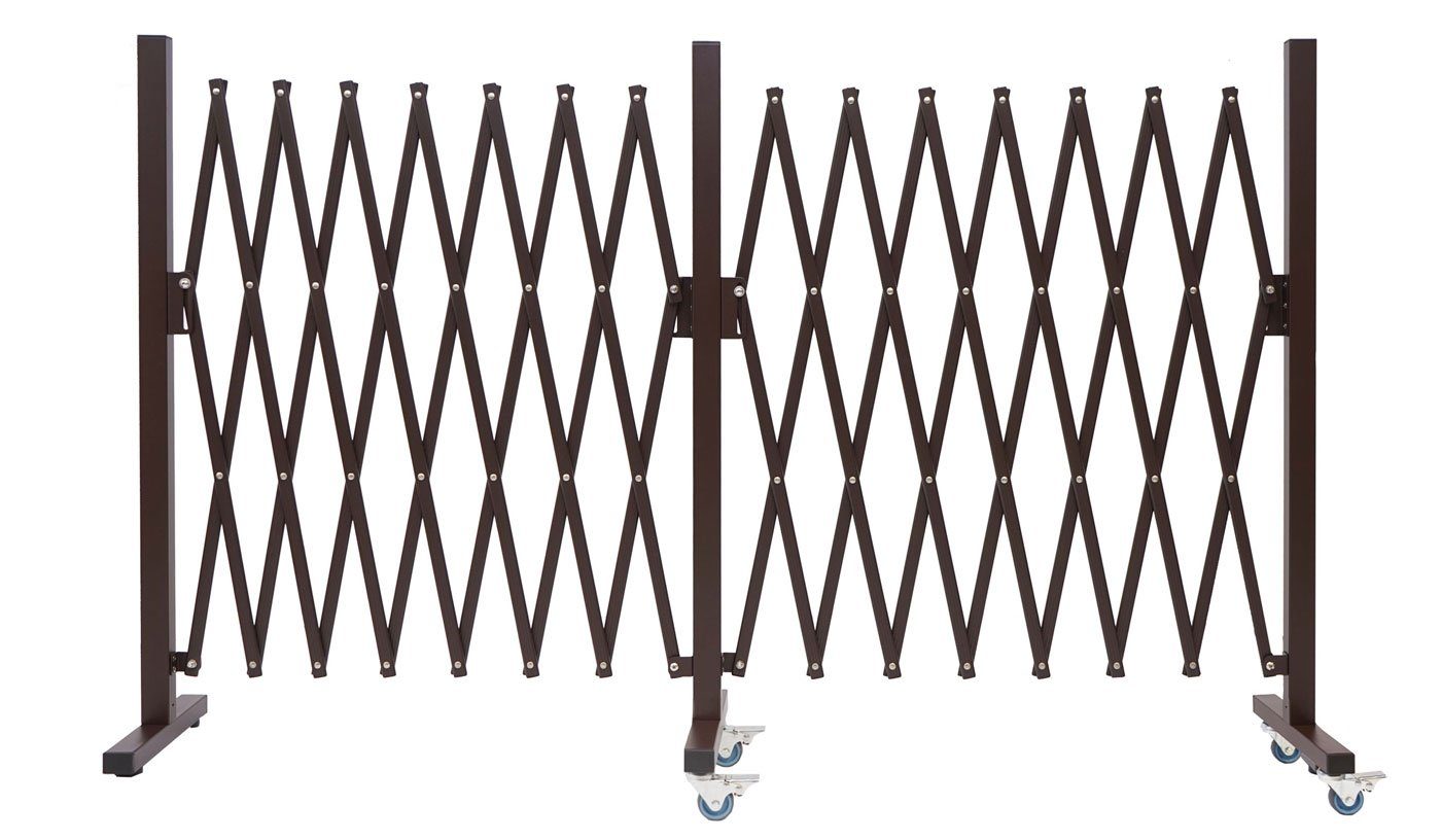 MCW Universalschutzgitter MCW-B34-A, Garten, ausziehbar, Laufrollen