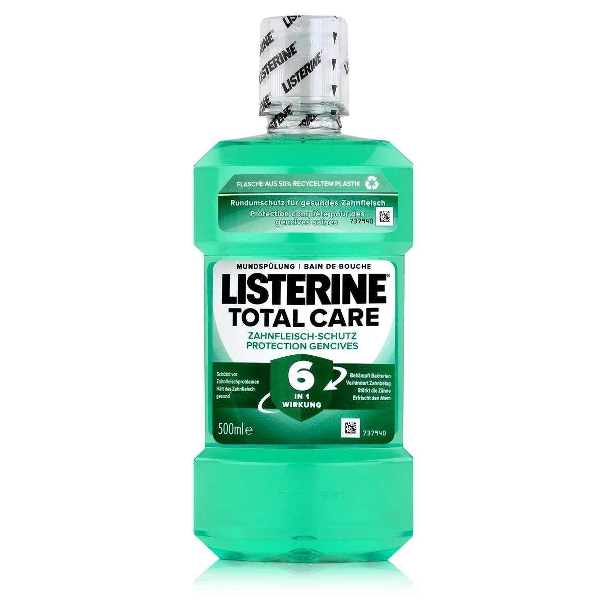 Listerine Mundspülung, Listerine Total Care Zahnfleisch-Schutz 500ml Mundspülung (1er Pack)
