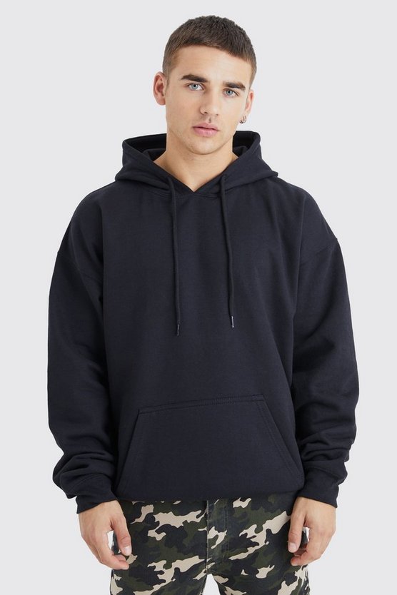 Oversize Hoodie mit Homme Kreuz Print