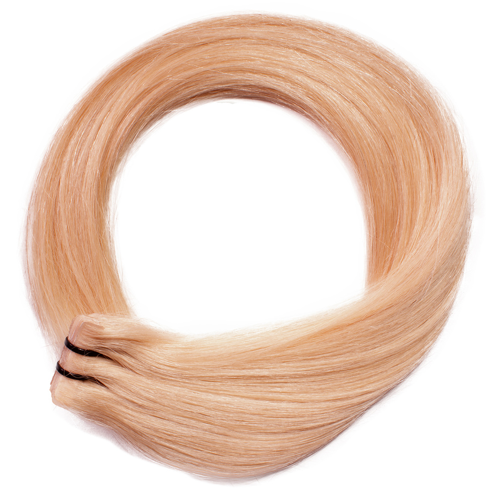 hair2heart Extensions adhesives Invisible Premium cheveux naturels #18 Noisette extensions