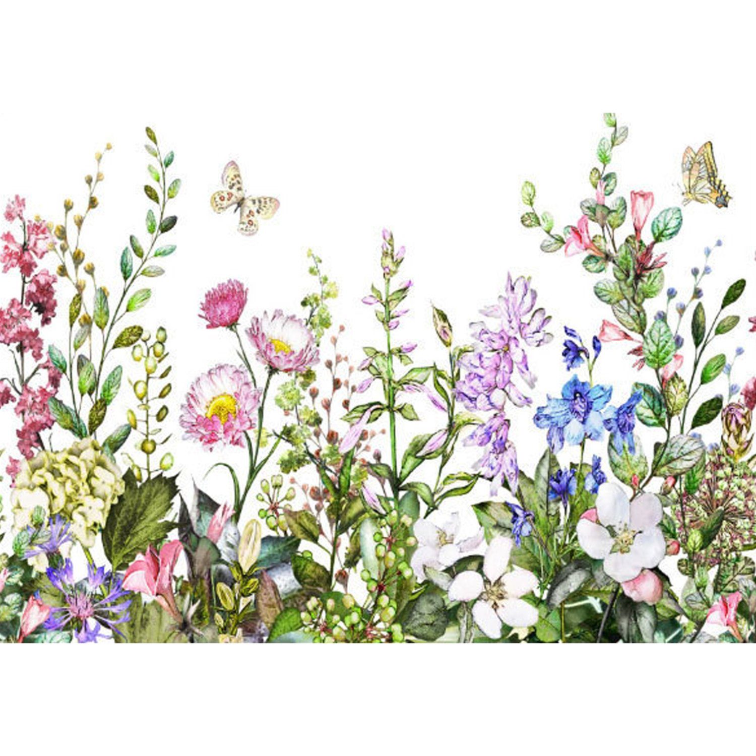 Fensterfolie Blüte Reben Pflanze Wandtattoo Wandsticker, Abnehmbare Blumenmuster, Devenirriche