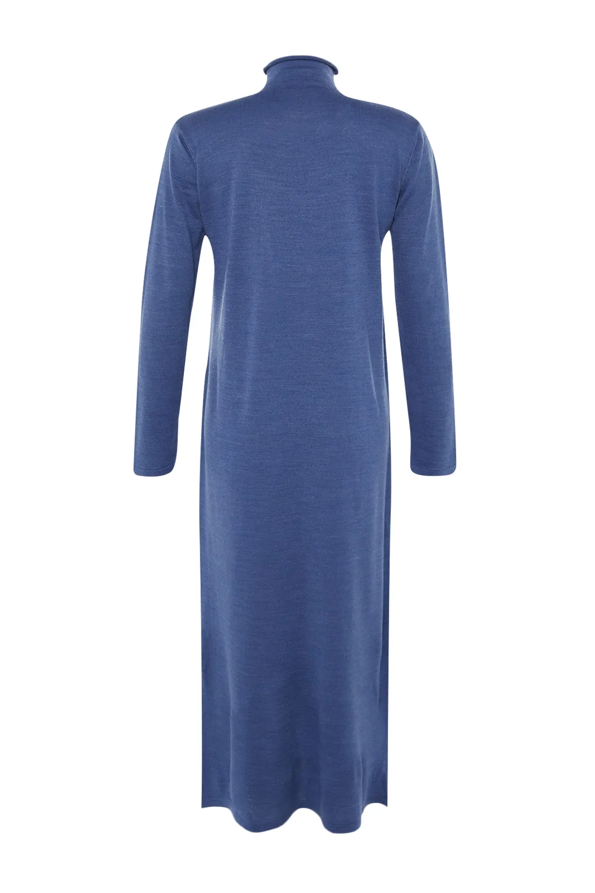Trendyol Modest  Marineblaues Rollkragen-Strickkleid TCTAW23EB00001