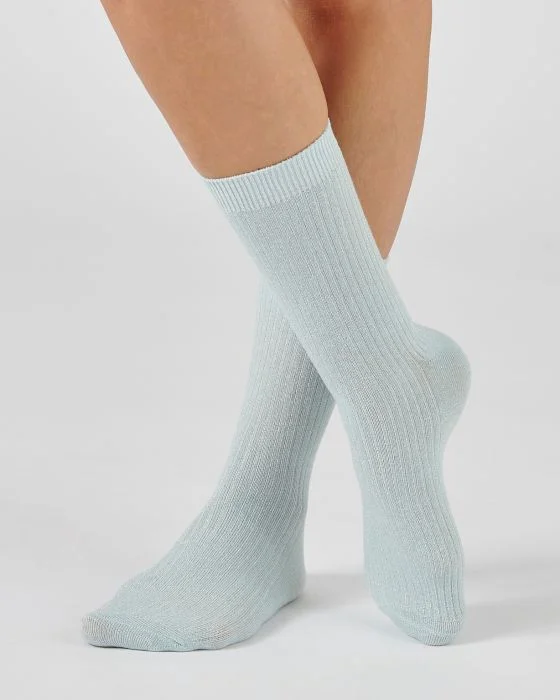 Lot de 2 paires de chaussettes maille côtelée fantaisie