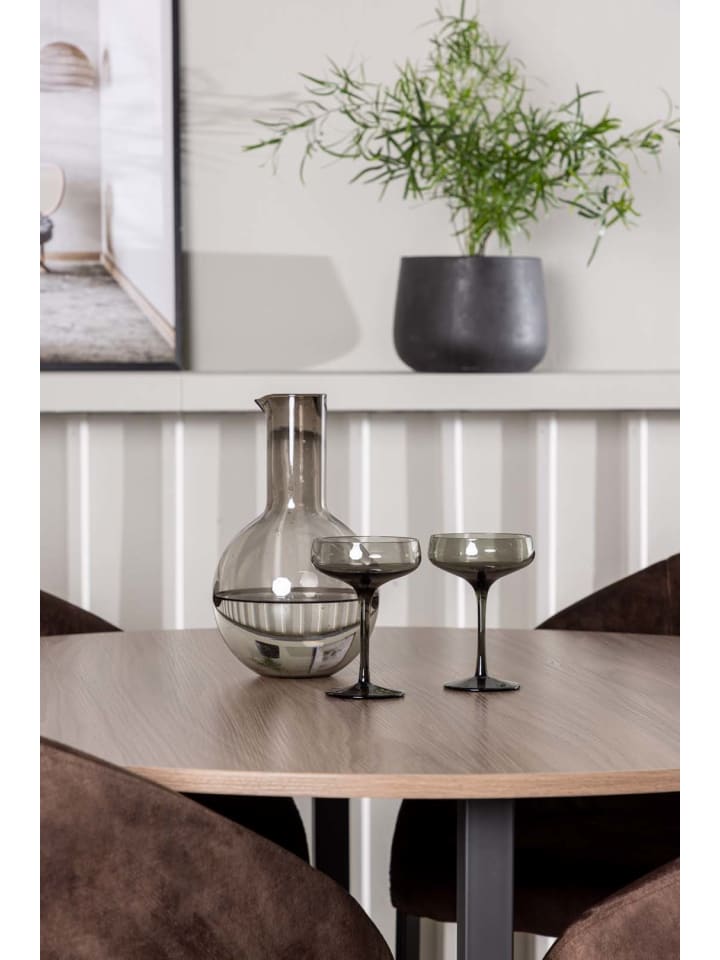 ebuy24 Essgruppe Durango 26 (5-teilig) Nussbaum 120 x 120 cm günstig kaufen onesize