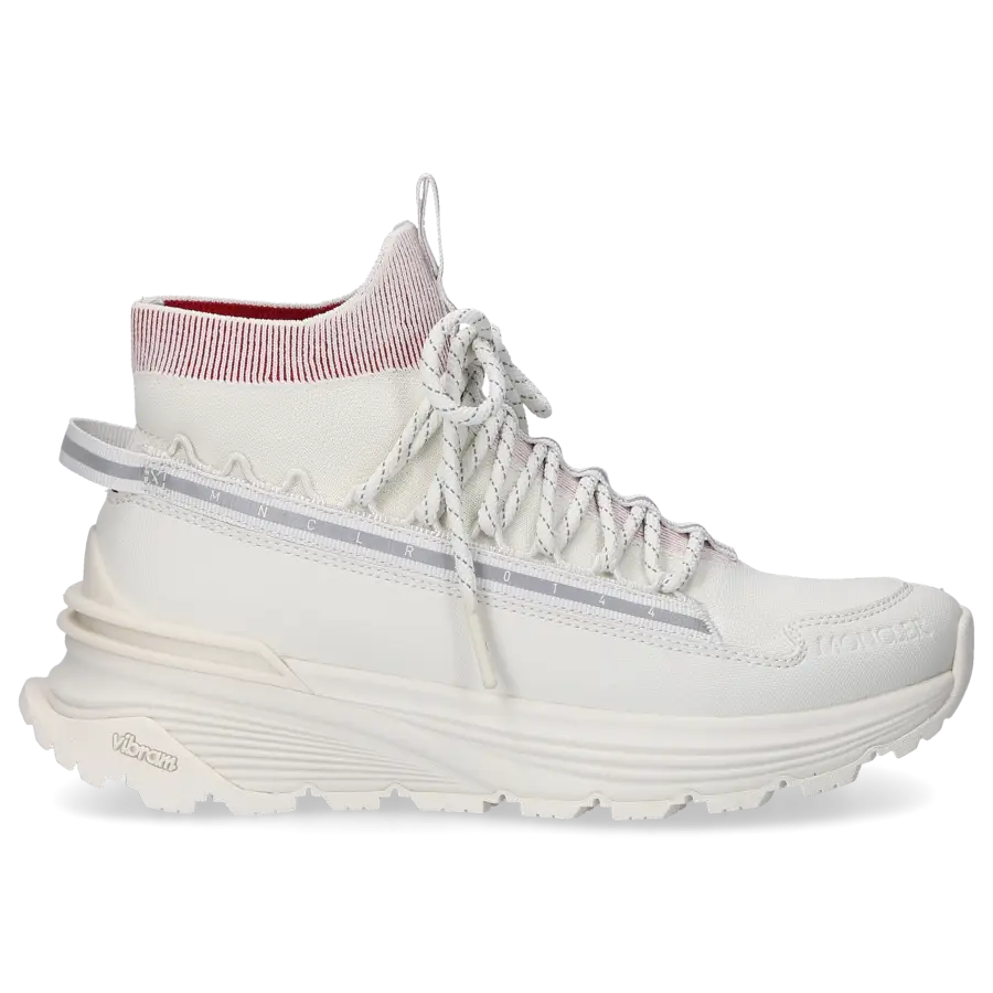 Moncler - Sneaker high LIGHT RUNNER Materialmix - weiß