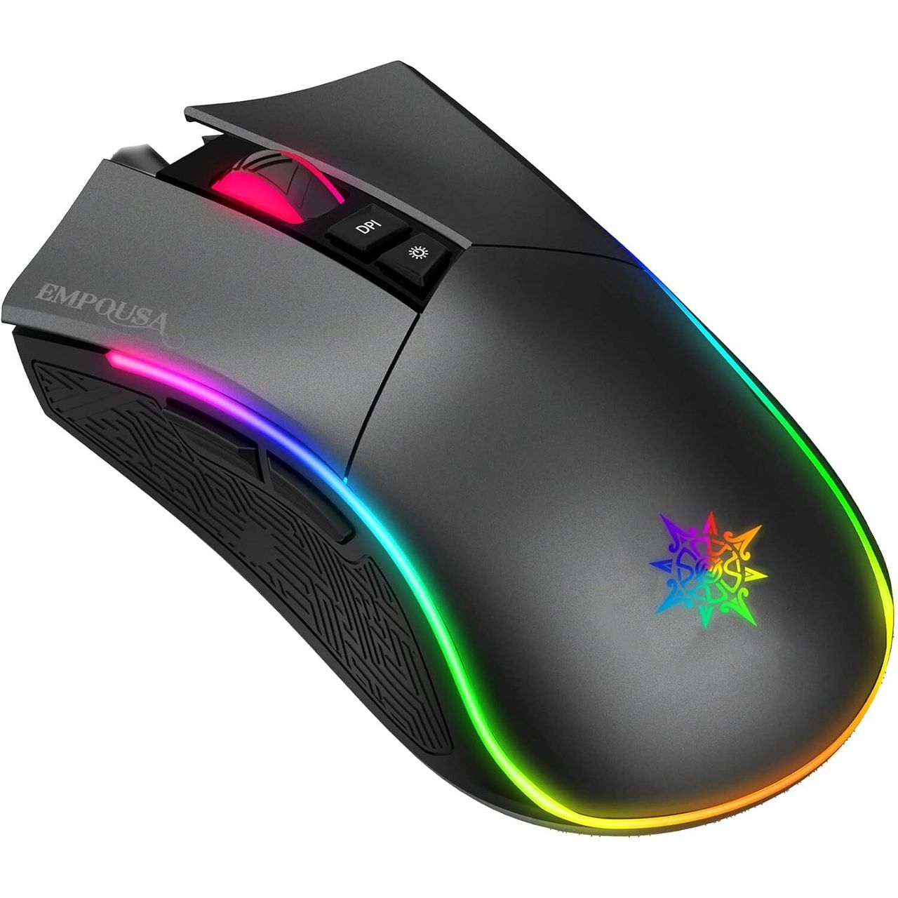 Inca IMG-GT19 RGB 7D Makro-Tasten Profiosonelle Gaming-Maus schwarz