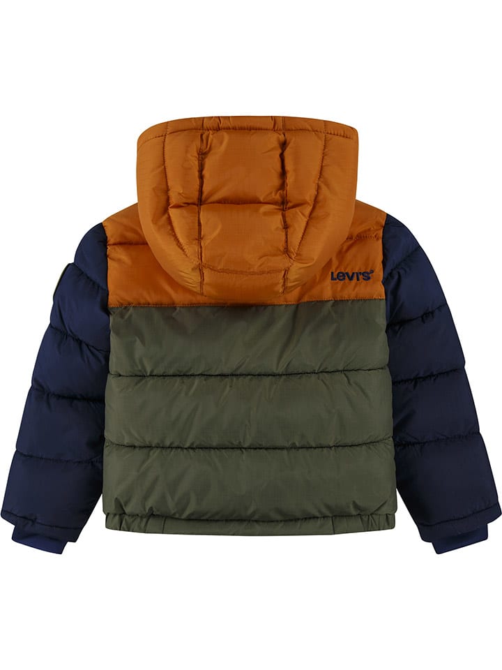 Levi's Kids Winterjacke in Dunkelblau/ Khaki/ Hellbraun günstig kaufen