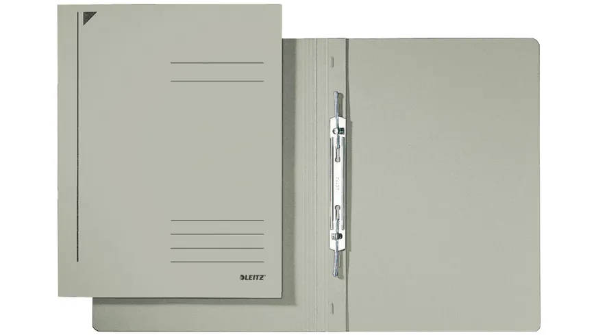 LEITZ Spiralhefter A4 Pappe grau grau
