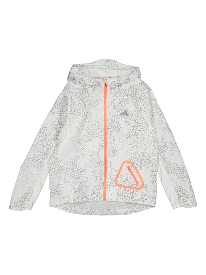 adidas Laufjacke in Weiß/ Grau günstig kaufen